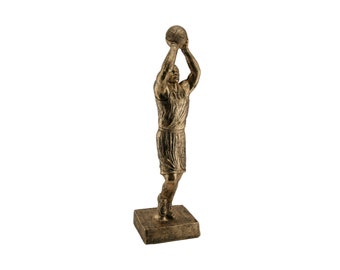 Basketball Jump Shot with Optional Base + Custom Personalized Engraving, Basketball Jump Shot, Basketball Award, Basketball Decor, USA Made