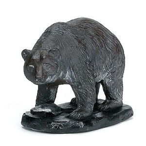 Brown Bear with Optional Wood Base and Custom Engraving, Brown Bear, Bear, Brown Bear Statue, Bear Statue, Home Decor, Made in USA