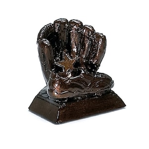 Baseball Glove and Spike with Optional Base + Custom Personalized Engraving, Baseball Trophy, Baseball Award, Custom Baseball Award, US Made