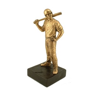 Baseball with Attitude w Optional Base + Custom Personalized Engraving, Custom Engraving, Baseball Statue, Custom Baseball Award, USA Made