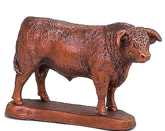 Hereford Bull with Optional Base + Custom Engraving, Hereford Bull, Hereford Bull Statue, Custom Engraving, Bull, Bull Statue, Made in USA