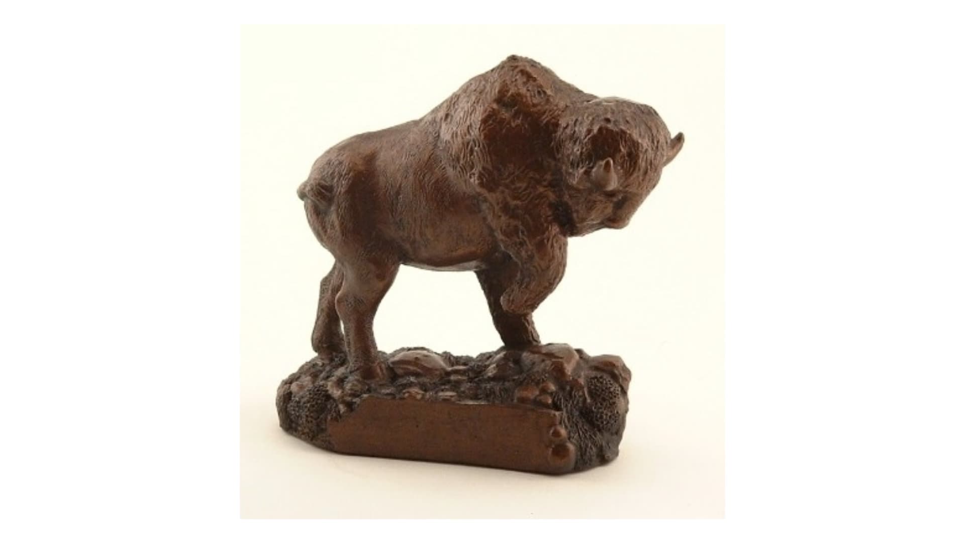 Buffalo With Optional Base + Custom Personalized Engraving, Statue, Home Decor, Made in Usa