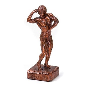 Bodybuilder Female w Optional Base + Custom Personalized Engraving, Custom Engraving, Female Bodybuilder Award, Bodybuilding Decor, US Made
