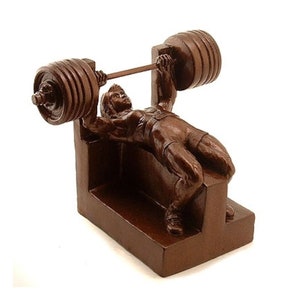 Female Bench Press w Optional Base + Personalized Custom Engraving, Bench Press, Weightlifting, Weightlifter, Weightlifter Award, US Made