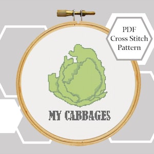 My Cabbages | Avatar: The last Airbender | Cross Stitch Pattern | PDF printable pattern | Instant Download