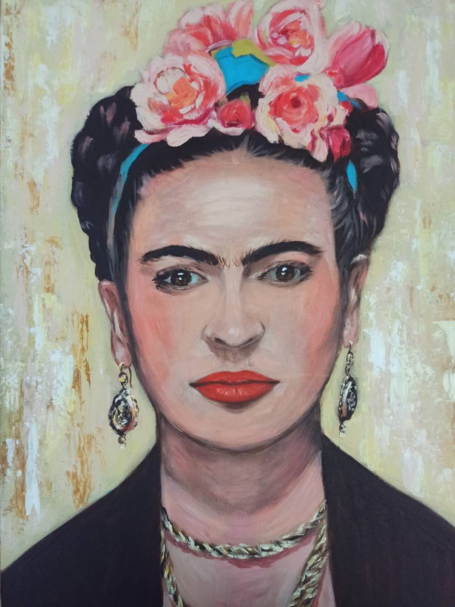 Frida Kahlo Painting Oil Painting Original Frida Kahlo | Etsy