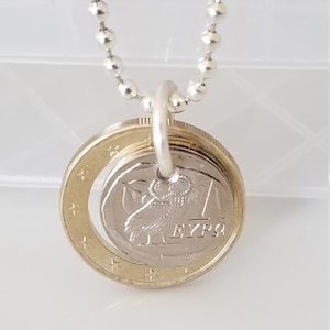 Greek Owl Coin Necklace | Greek Coin Necklace | Greece Coin Necklace | Unique gift | Travel Gift