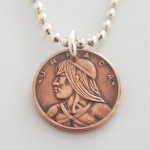1977 Panama 1 Centesimo Coin Necklace | Coin Pendant | Unique Gift | Panama Jewelry