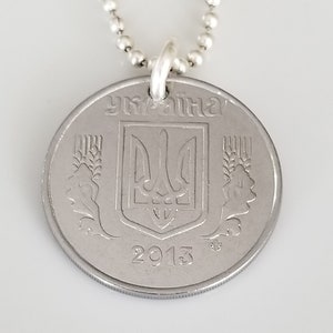 Ukraine Coin Necklace | Ukraine jewelry | unique gift | travel gift