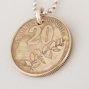 Greek Coin Necklace | Greece Coin Necklace | Unique gift | Travel Gift