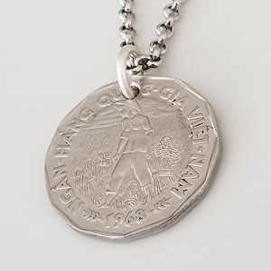 Vietnam Coin Necklace | Vietnam 20 Dong | Unique gift | Travel gift