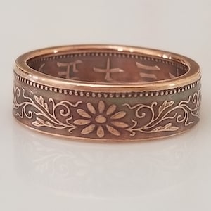 Japanese 1 Sen Coin Ring | Japanese Ring | Coin Jewelry | Handmade Ring | Unique Gift | Travel Gift