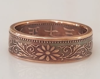 Japanese 1 Sen Coin Ring | Japanese Ring | Coin Jewelry | Handmade Ring | Unique Gift | Travel Gift