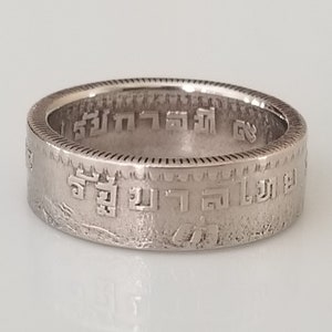 Thailand Coin Ring | Thailändischer Baht Ring | Handgemachter Schmuck | Thailand Schmuck | Einzigartiges Geschenk