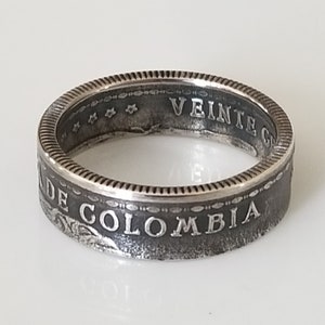 Colombian Coin Ring | Coin Jewelry | Handmade Coin Ring | Colombian Jewelry | Unique Gift | Travel gift