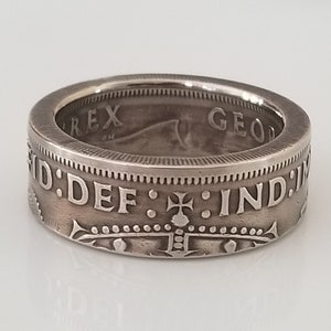 United Kingdom Coin Ring |(Great Britain) Ring | Great Britain Jewelry| Unique Gift | Travel Gift | Handmade Ring