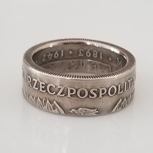 Poland Coin Ring | 20 zloty Coin Rings | Unique Gift | Travel gift | Poland Jewelry