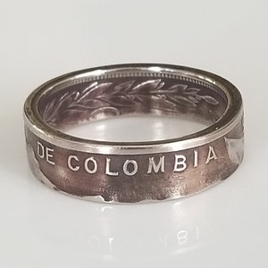 Colombia Coin Ring | Ladies Colombia Coin Ring | Handmade Ring | Colombian Jewelry | Unique Gift | Travel Gift