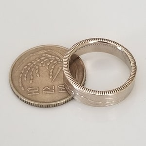 South Korea Coin Ring | Korea Ring | South Korea Jewelry | Handmade Ring | Unique gift | Travel gift
