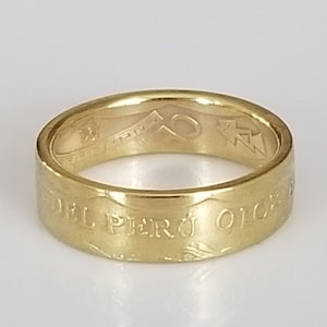 Peruvian Coin Ring | Peru Coin Ring | Handmade Coin Ring | Unique Gift | Travel gift