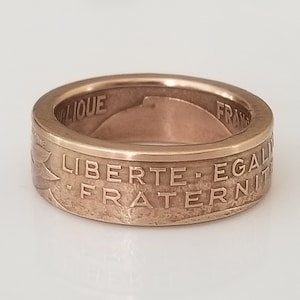 France Coin Ring | France Ring| Handmade Ring | Unique Gift | Travel gift