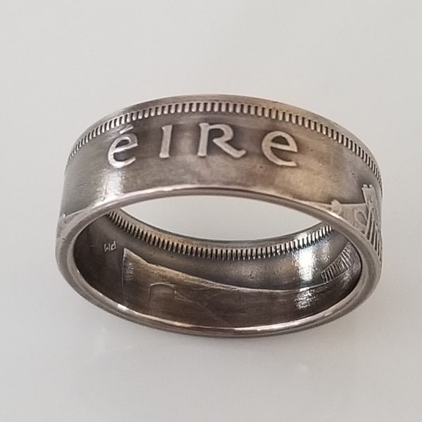 Ireland 2 Shilling Coin Ring | Eire Ring | Handmade Ring | Unique Gift | Travel Gift