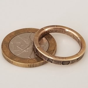 France Coin Ring | Française Ring | Handmade Ring | Unique Gift | Travel Gift