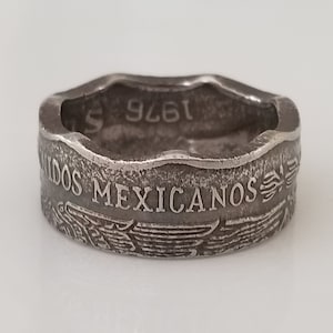 Mexico Coin Ring | 10 Pesos Mexican Ring | Handmade Ring | Travel Gift | Unique Gift