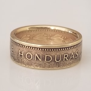 Honduras Coin Ring | Honduras Ring | Coin Jewelry | Handmade Ring | Unique Gift | Travel Gift