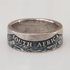 South Africa Coin Ring | 5 Rand Ring | Handmade Ring | Unique Gift | Travel Gift
