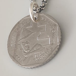 France Coin Necklace | Liberte Egalite Fraternite | Republique Française | Unique Gift