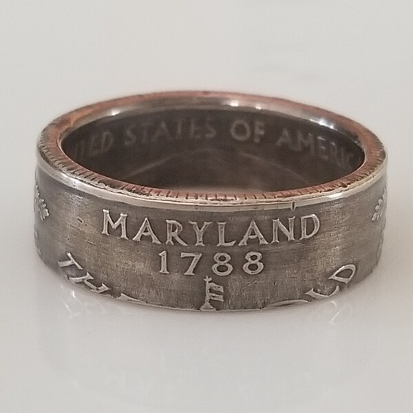 Maryland Coin Ring | Maryland Jewelry | Unique Gift | Handmade Ring | Women Ring | Men Ring | Souvenir Item