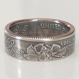 Puerto Rico Münzring | Puerto Rico Schmuck | Einzigartiges Geschenk | Damen Ring | Herrenring | Reise Geschenk