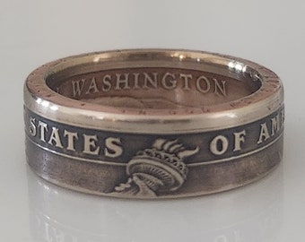 President Dollar Coin Ring | Historic Jewelry | Coin Jewelry | Handmade Ring | Unique Gift | Travel Gift