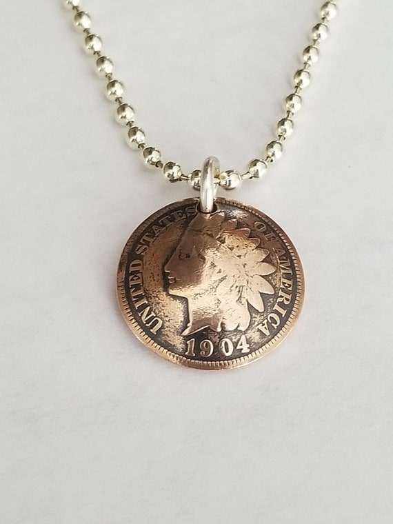 Indian head penny necklace online