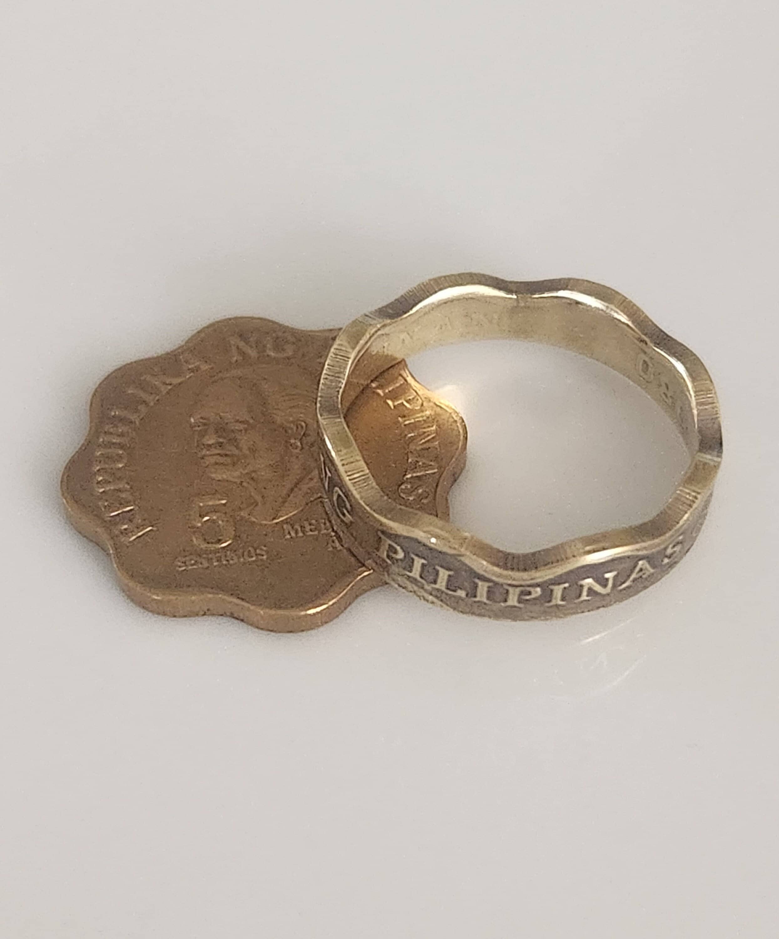 フィリピンコインリング | Republica NG Filipinas | ハンドメイドリング | ユニークなギフト | 旅行ギフト - Etsy  日本