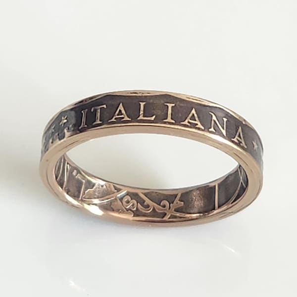 Italy Coin Ring | Italy Jewelry | Italy Ring | Handmade Ring | Unique Gift | Travel Gift | Women Ring | Men Ring