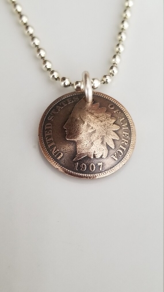 1907 Indian Head Penny Charm Bracelet 