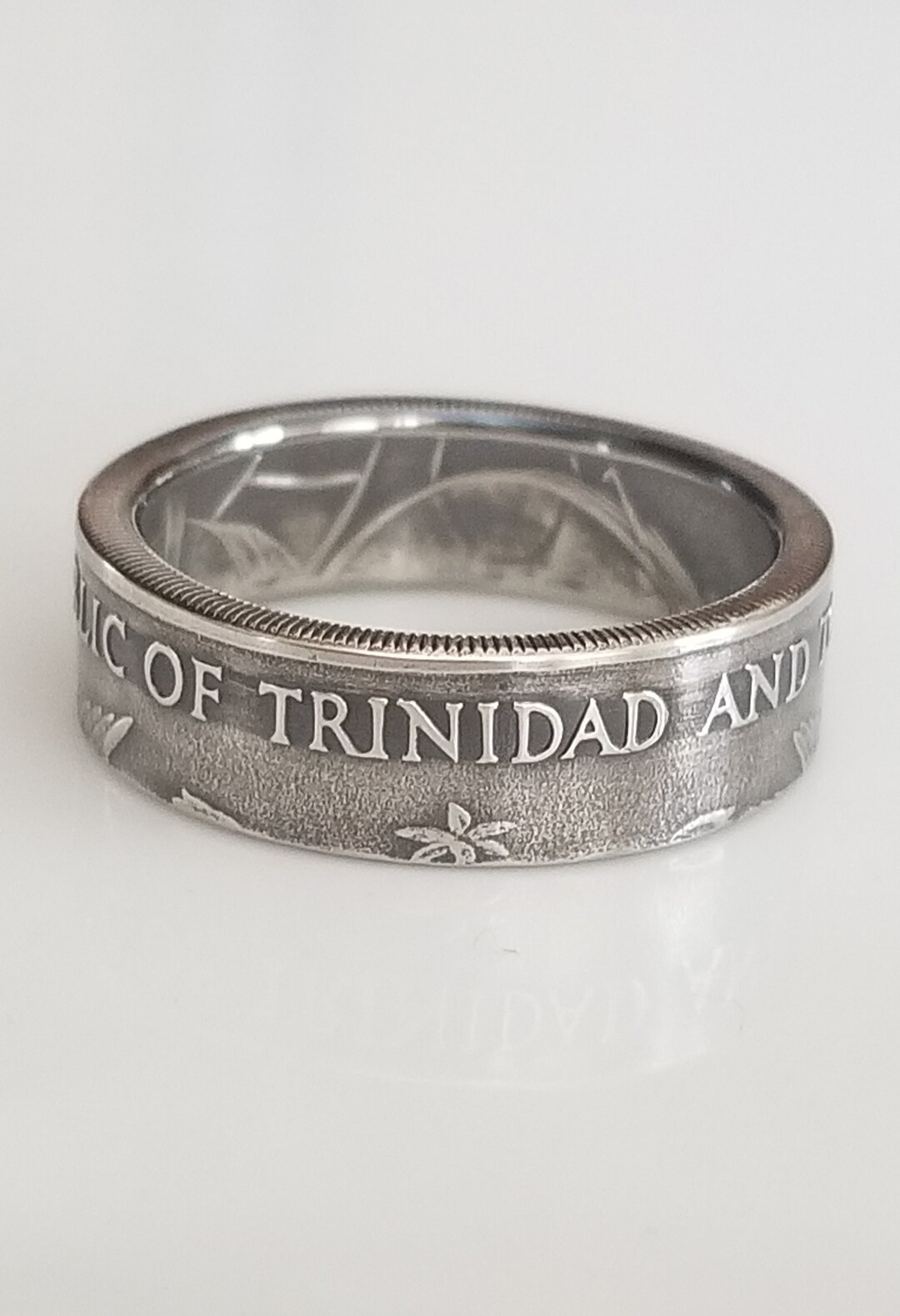 Trinidad and Tobago Coin Ring Trinidad and Tobago Ring Unique Gift Handmade Ring Travel Ring Etsy