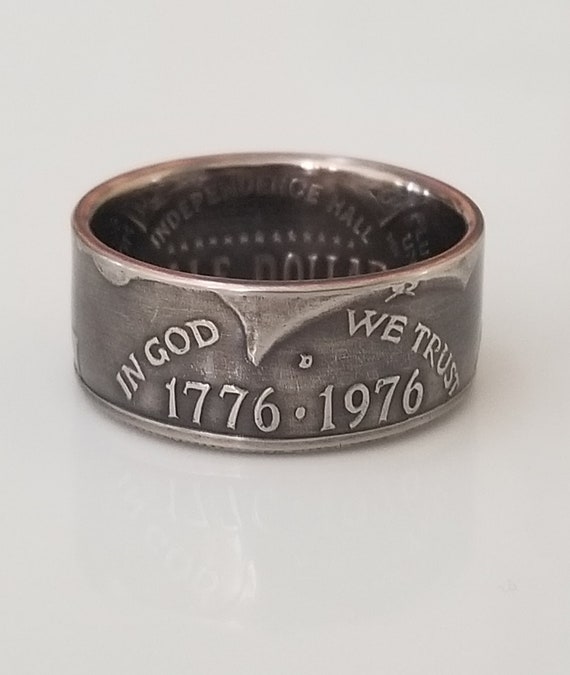 Coin Ring |1776-1976 Bicentennial Half Dollar Coin Ring | Men Ring