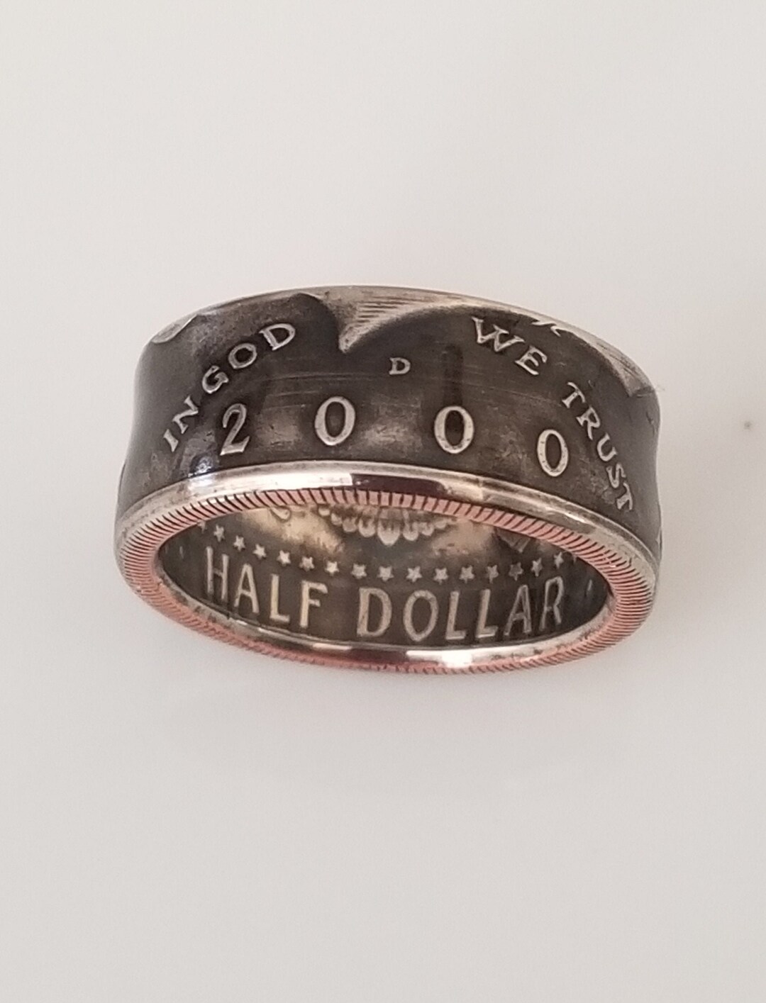 2000 Kennedy Half Dollar Coin Ring | Kennedy Coin Ring | Mens Rings ...