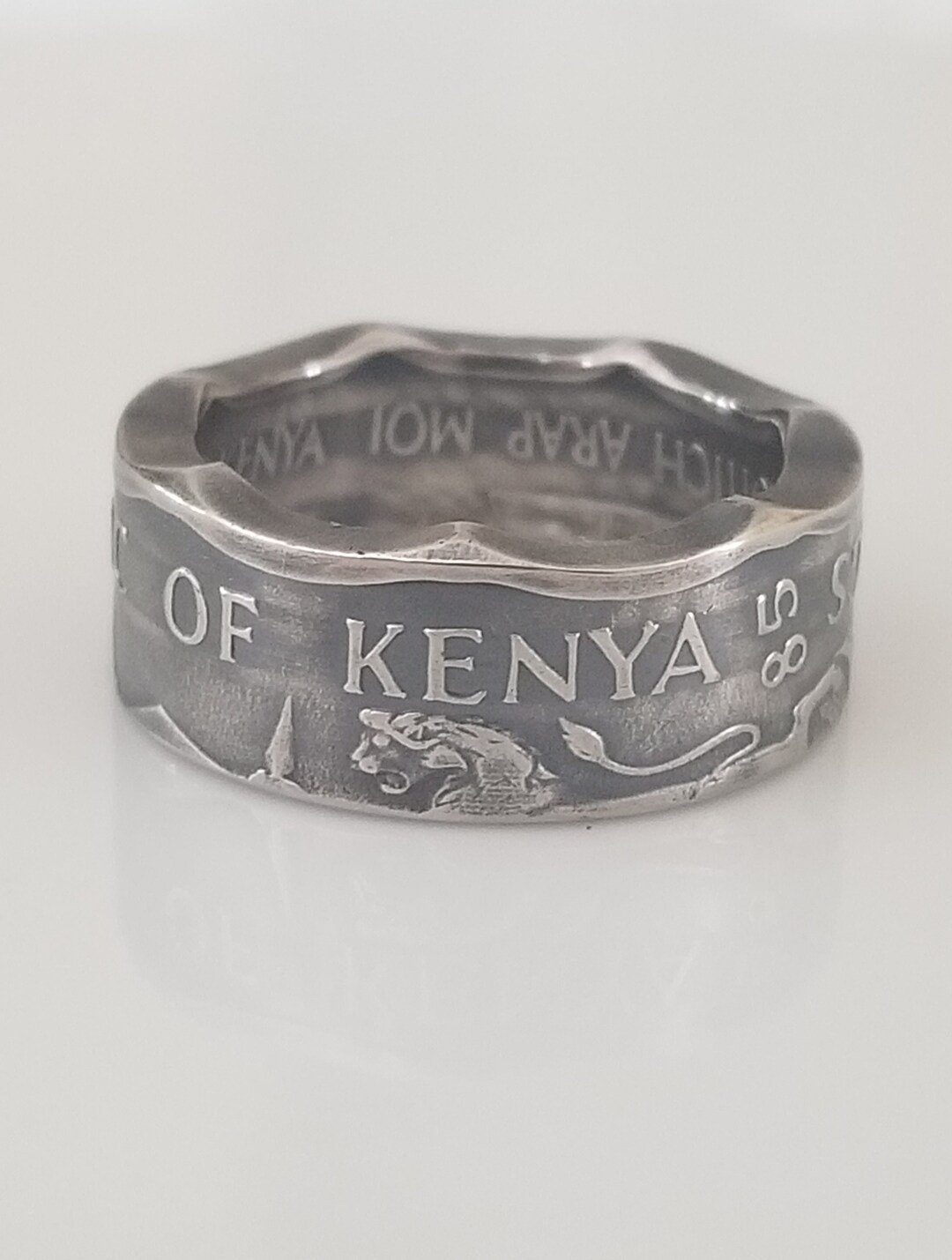 Kenya Coin Ring | Kenya 5 Shillings | Handmade Ring | Unique Gift ...