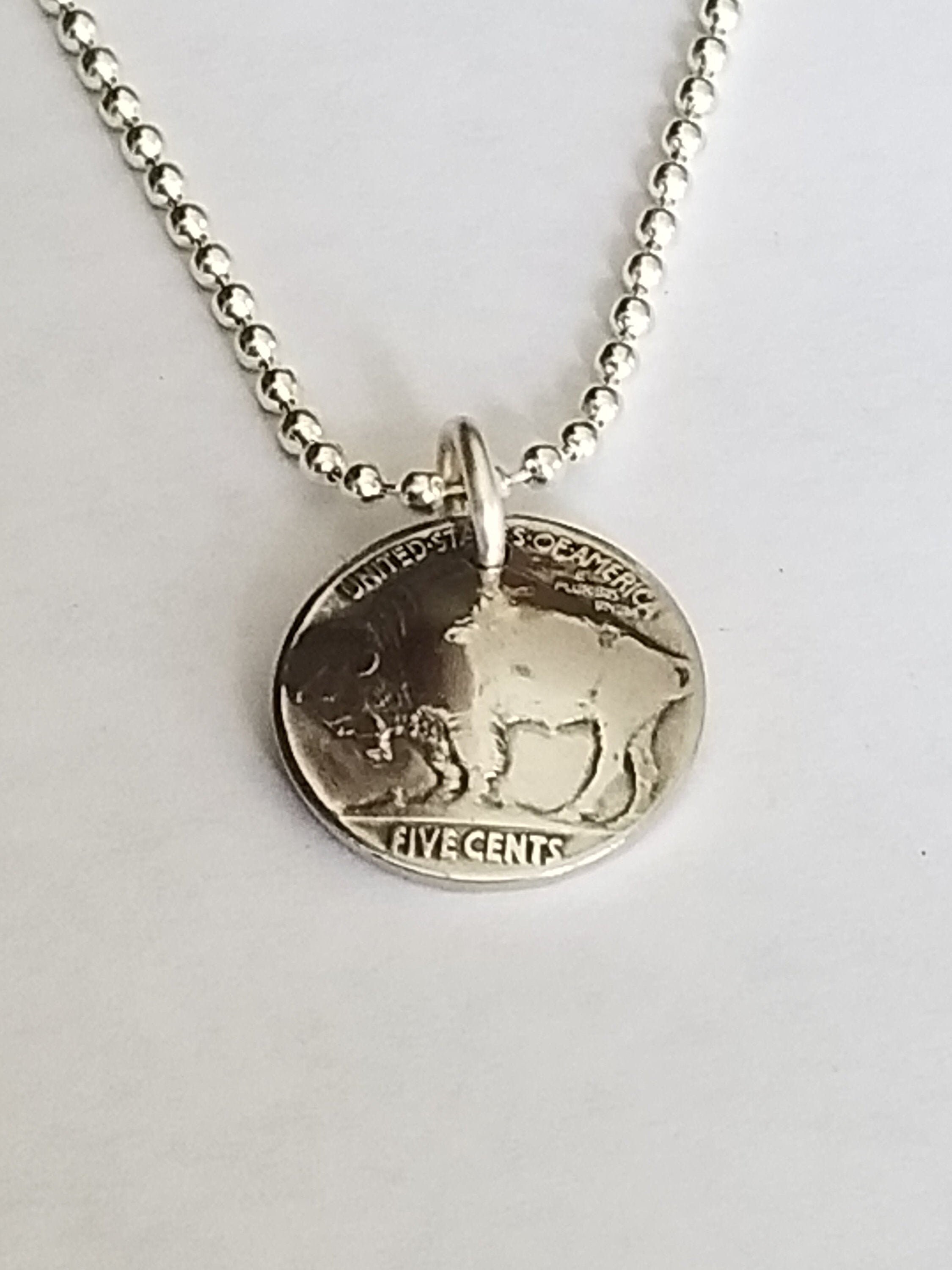 Buffalo sale nickel pendant