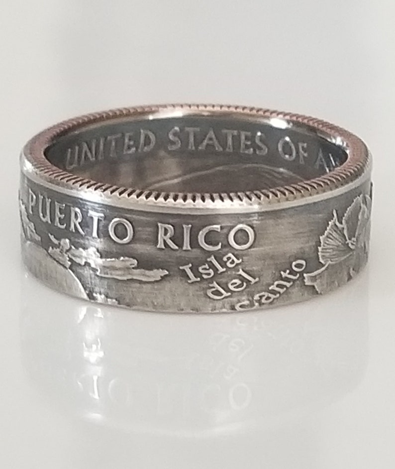Puerto Rico Rings Puerto Rico Coin Ring | Puerto Rico Jewelry | Unique Gift | Women Ring ...