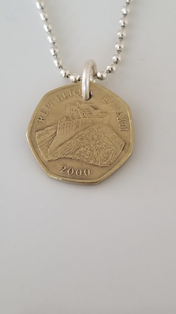 Collier Bijoux Pendentifs Haïti Pendentif Collier Femmes Filles Articles Bijoux D'Haïti Accessoires Fête Des Mères Fête Des Pères Cadeaux