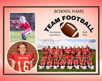 Custom Memory Mate Template | Editable Sports Memory Mate | Canva Digital Download | Team Photo Template | Personalized Keepsake