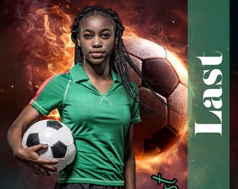 Editable Soccer Senior Night Banner Template (Digital Download)