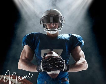 Football Banner Template | Editable Football Player Banner | Canva Football Banner | Senior Night Sports Banner | Digital Download