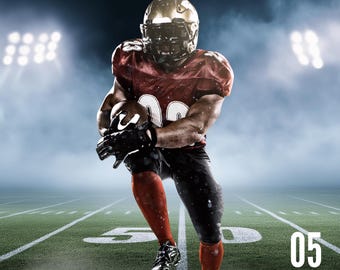 Editable Football Senior Night Banner | Canva Template