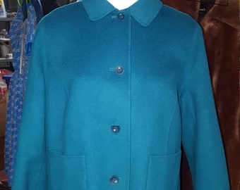 talbots pink wool coat